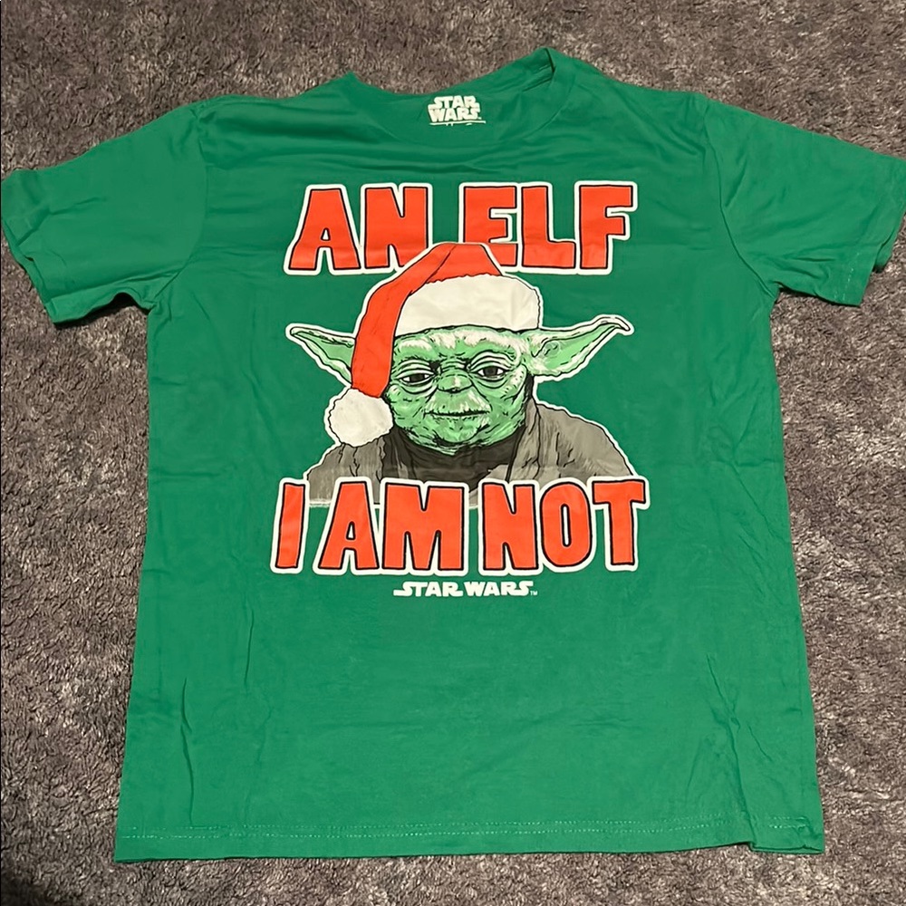 Star Wars Green Yoda Christmas T-Shirt